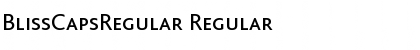 Download BlissCapsRegular Font