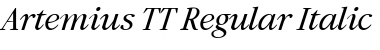 Artemius TT Regular Italic