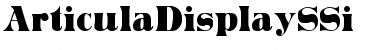 Download ArticulaDisplaySSi Font