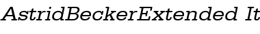 AstridBeckerExtended Font