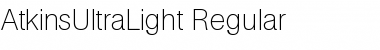 AtkinsUltraLight Regular Font