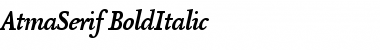 Download AtmaSerif-BoldItalic Font
