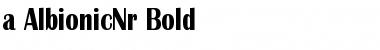 a_AlbionicNr Bold Font