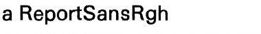 Download a_ReportSansRgh Font