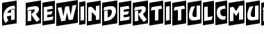 Download a_RewinderTitulCmUp Font