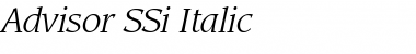 Advisor SSi Italic