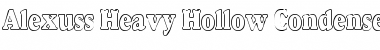 Alexuss Heavy Hollow Condensed Regular Font