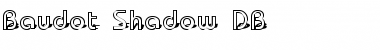 Baudot Shadow DB Font