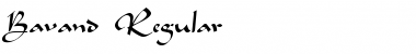 Bavand Regular Font