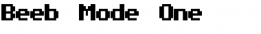 Download Beeb Mode One Font