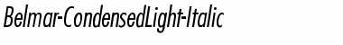 Download Belmar-CondensedLight-Italic Font