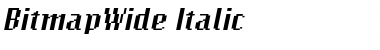 BitmapWide Italic Font