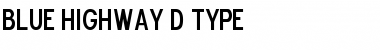 Blue Highway D Type Regular Font