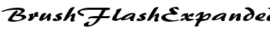 BrushFlashExpanded Regular Font