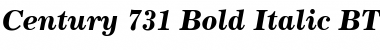 Century731 BT Bold Italic Font