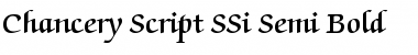 Chancery Script SSi Semi Bold Font