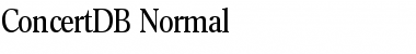 ConcertDB Normal Font