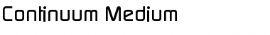 Download Continuum Medium Font