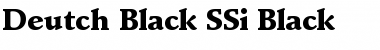 Deutch Black SSi Font