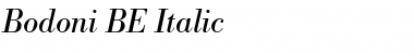 Bodoni BE Italic