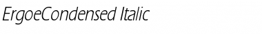 ErgoeCondensed Italic