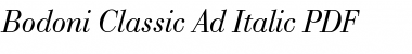 Download Bodoni Classic Ad Font