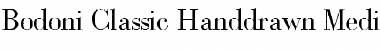 Bodoni Classic Handdrawn Font