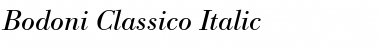 Bodoni Classico Italic Font