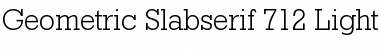 GeoSlb712 Lt BT Font