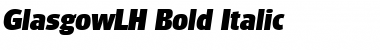 GlasgowLH Bold Italic