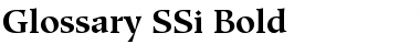 Glossary SSi Bold Font