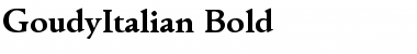 GoudyItalian Bold Font