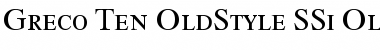 Download Greco Ten OldStyle SSi Font