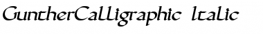 GuntherCalligraphic Italic