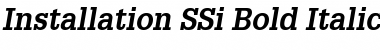 Installation SSi Bold Italic Font