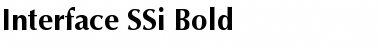 Interface SSi Bold Font