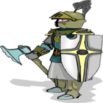 Knight with Axe & Shield