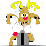 Reindeer on Exercise Bike 2