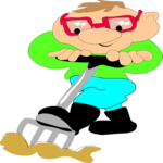 Man with Rake 2