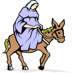 Mary Riding Donkey