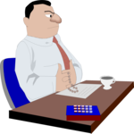 Man at Desk 10