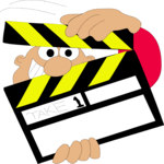 Clapboard & Man 1
