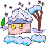 House in Snow