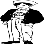 Boy with Sailor Hat