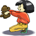 Girl with Teddy 2
