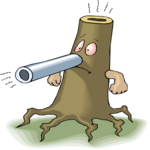 Tree with Nose-Gun