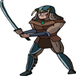 Warrior with Katana