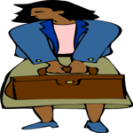 Holding Briefcase