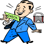 Man Holding Check 1