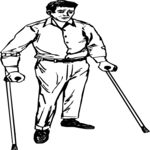 Man with Canes